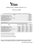 LICENCIATURA E BACHARELADO II VESTIBULAR 2024 .1 (1º SEMESTRE 2025)